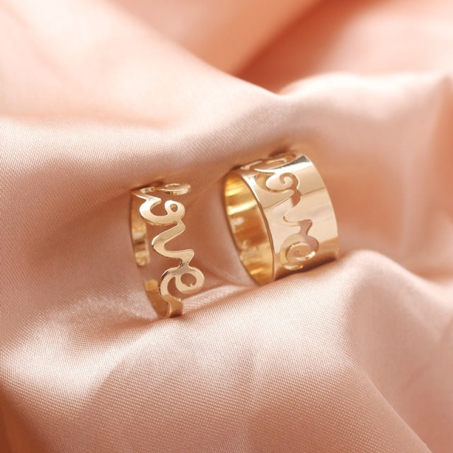 LUZ || Friendship Love Butterfly Rings