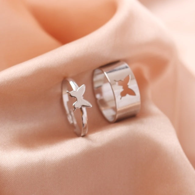 LUZ || Friendship Love Butterfly Rings