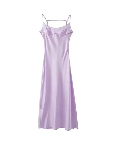 Load image into Gallery viewer, Maxi Satin Silk Dress
