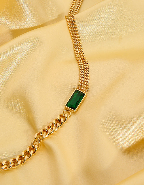 Load image into Gallery viewer, EMI || Green Stone Necklace
