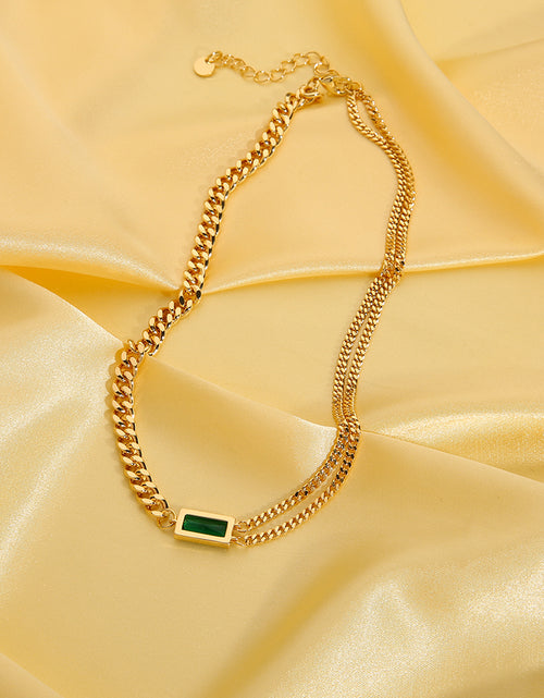 Load image into Gallery viewer, EMI || Green Stone Necklace
