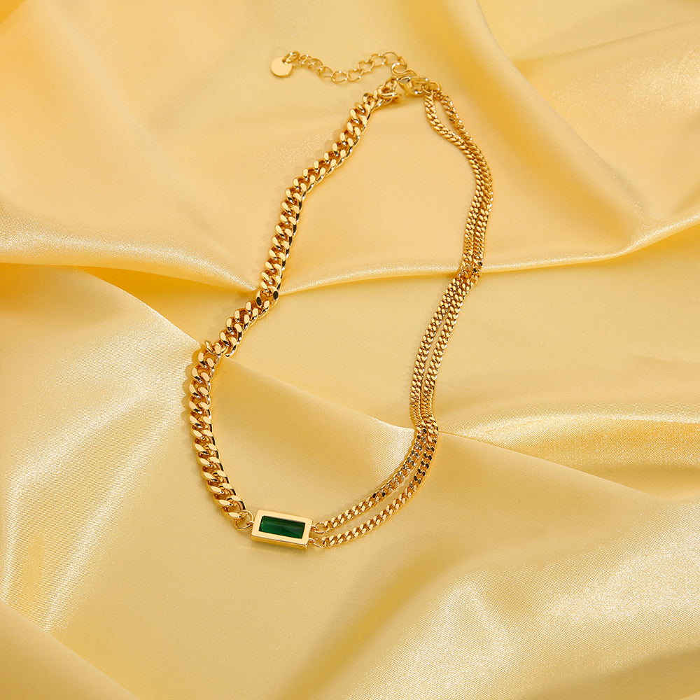 EMI || Green Stone Necklace