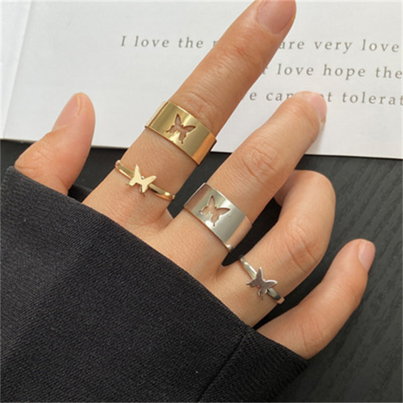 LUZ || Friendship Love Butterfly Rings