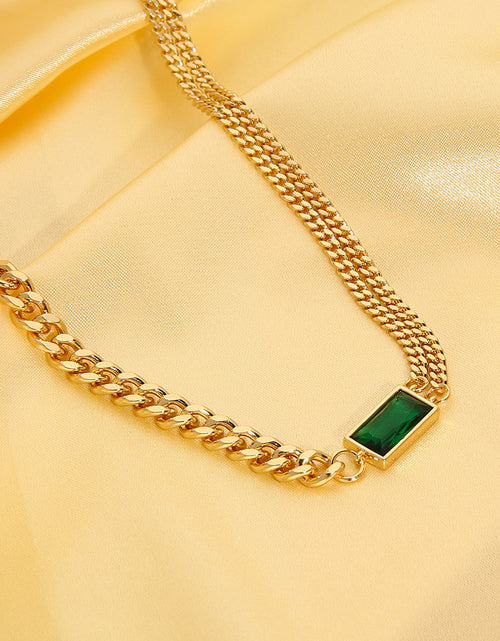 Load image into Gallery viewer, EMI || Green Stone Necklace
